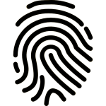 Fingerprint Scanner With Out Back ground logo